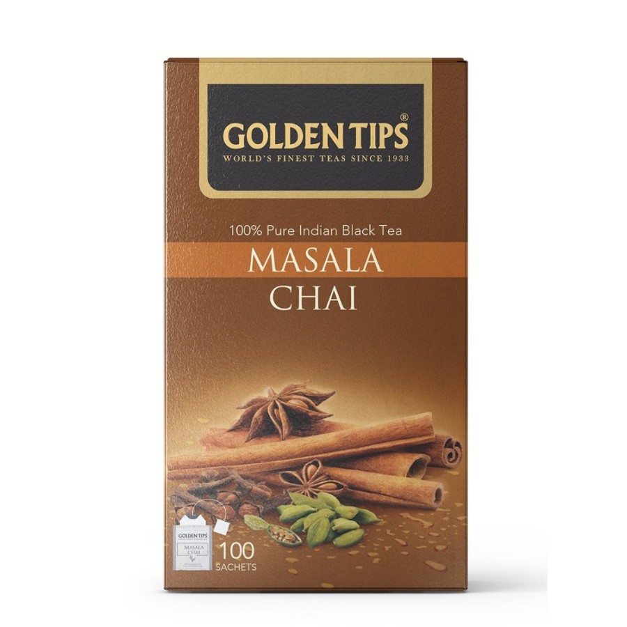 Golden Tips 100% Pure Indian Spices Masala Teabag Box (200 g)