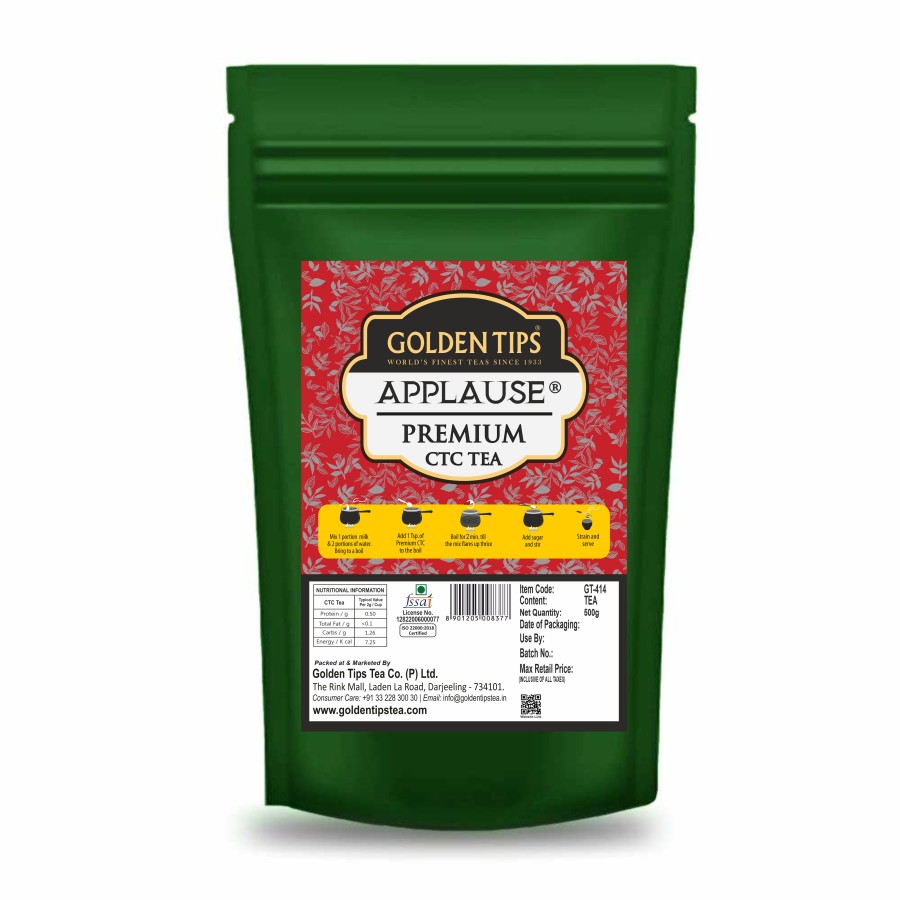 Golden Tips Premium Finest CTC Black Tea Pouch (500 g)