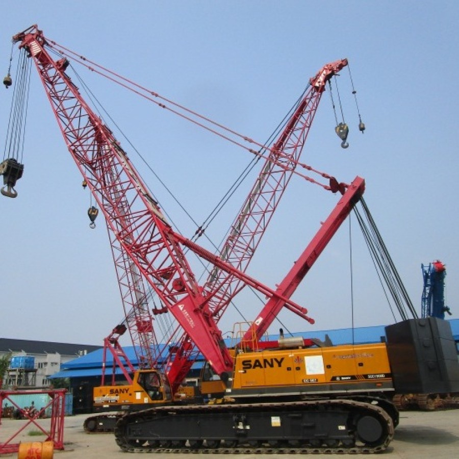 SANY 100 TON CRAWLER CRANES ON RENTAL BASIS