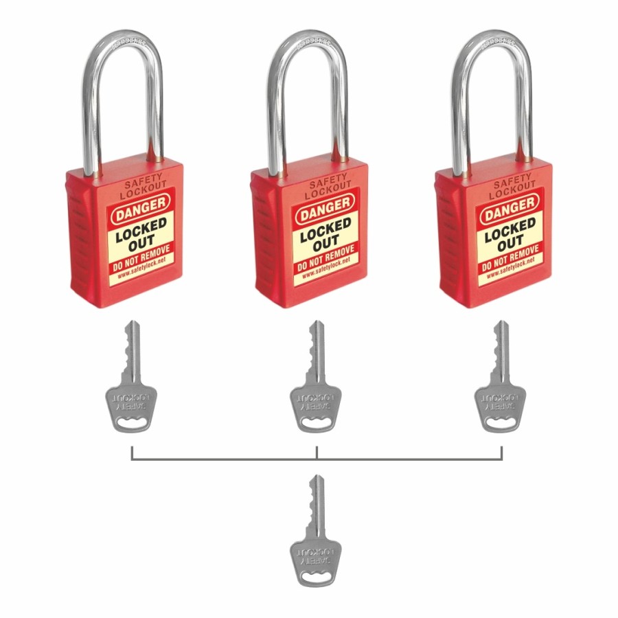 PLSP Padlock with 46 mm Steel Shackle – Key Different + Master Key