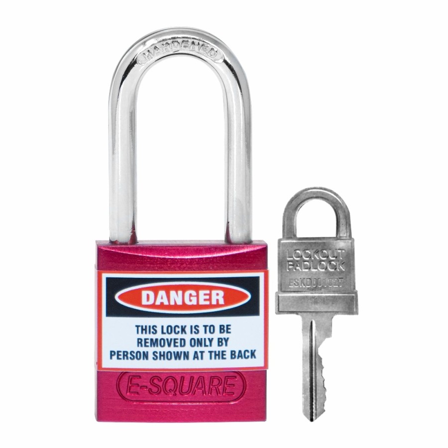 Aluminium Lockout Padlock with Standard Steel Shackle