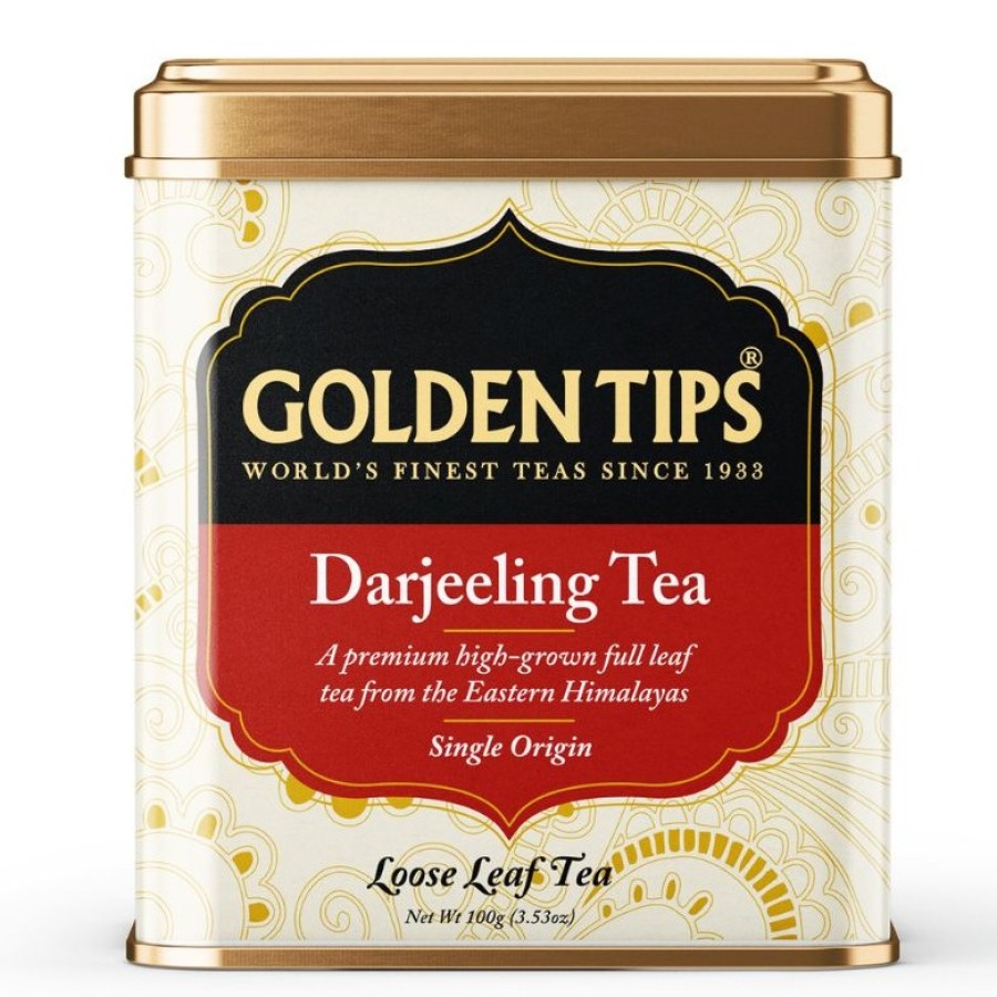 Golden Tips Premium Single Origin Darjeeling Loose Leaf Black Tea Tin 100 g